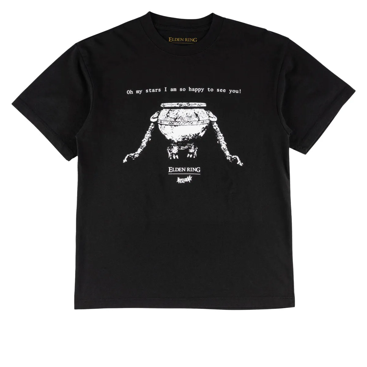 Welcome x Elden Ring Alexander T-Shirt - Black Tissue Paper Antiques