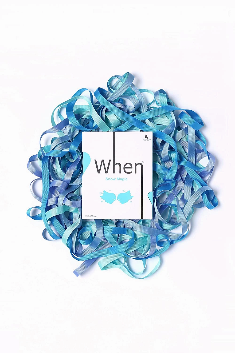 WHEN Snow Magic Sheet Mask (Box of 4) Skincare Face Mask Sheet for Radiant Skin Box of 4