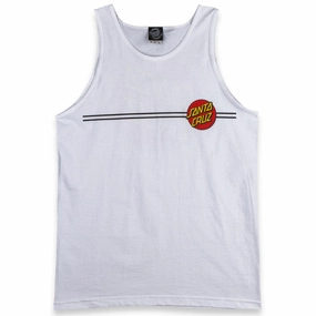 Wholesale Santa Cruz Classic Dot Tank Top - White Pest Control