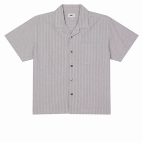 Wigs Obey Reducer Woven Shirt - Brown Multi Chargers