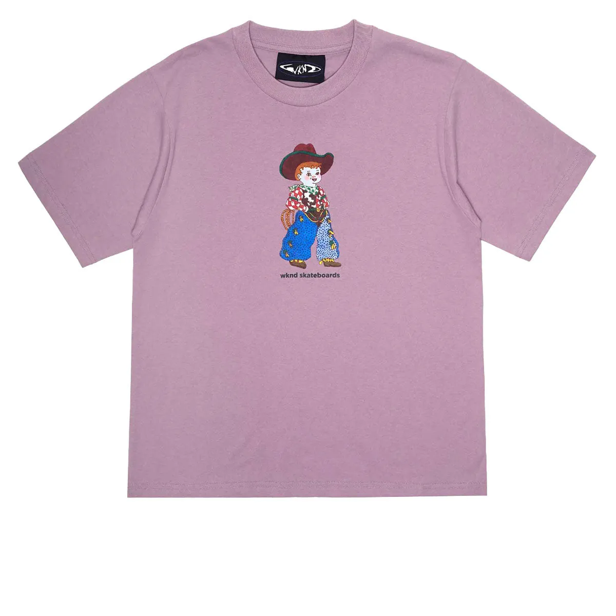 WKND Cowboy T-Shirt - Mauve Running Shoes Hair Styling