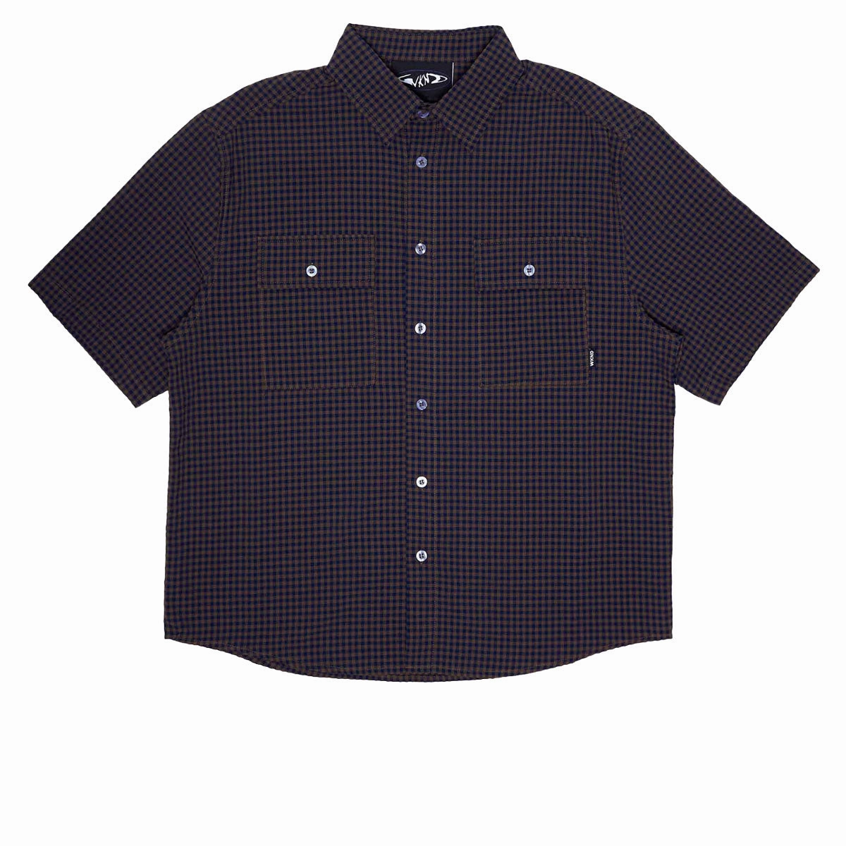 WKND Wilson Shirt - Navy/Brown Scarves Toner