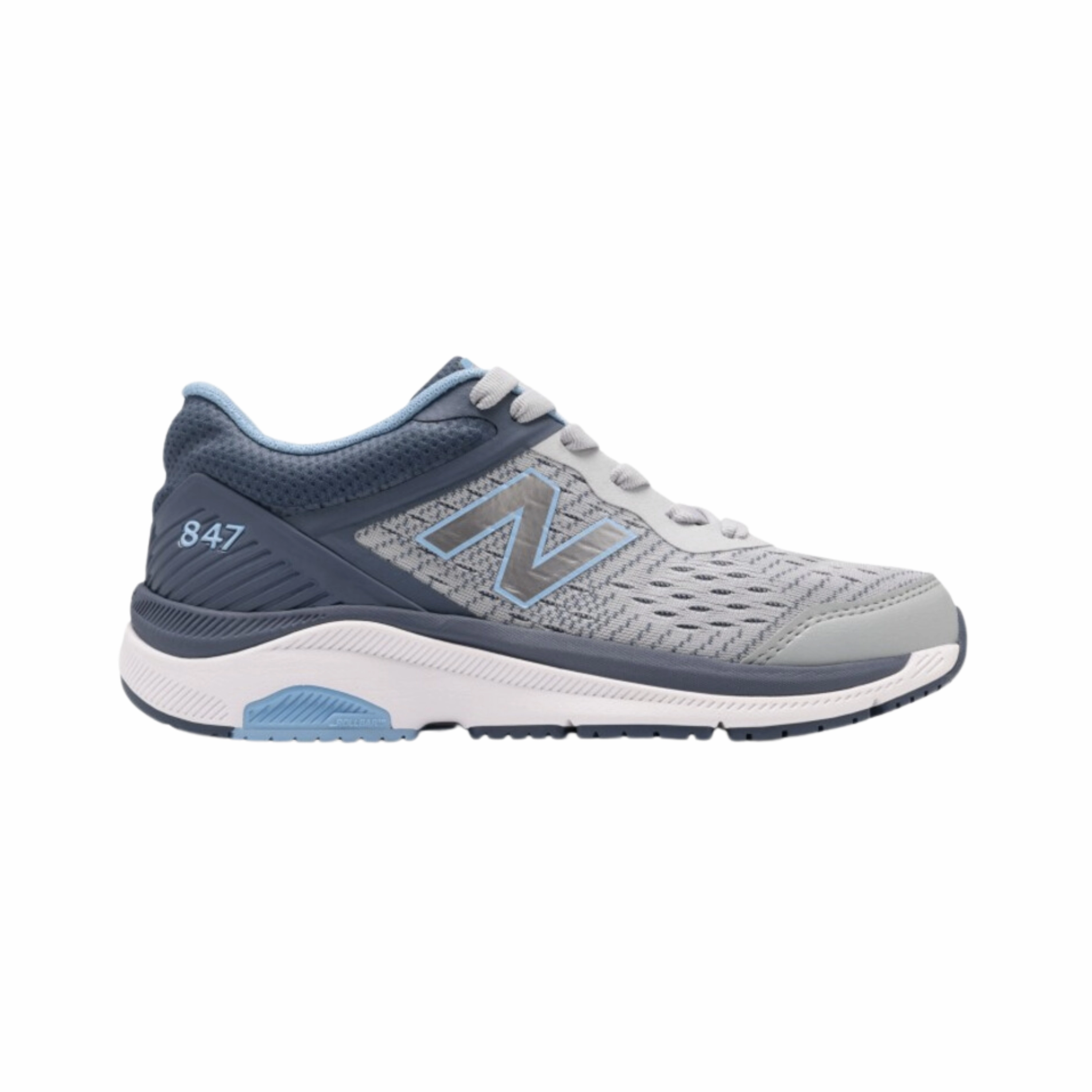 Women's 847v4 - Light Aluminum with Vintage Indigo and Team Carolina (B Width)