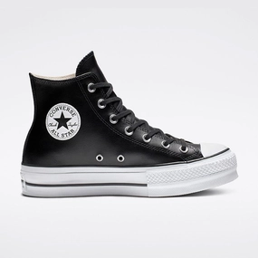 Women's CT All Star Lift Leather High Top Movies Audiobooks