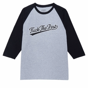Women's Grooming Independent FTR Team 3/4 Sleeve T-Shirt - Sport Grey/Black Free Shipping