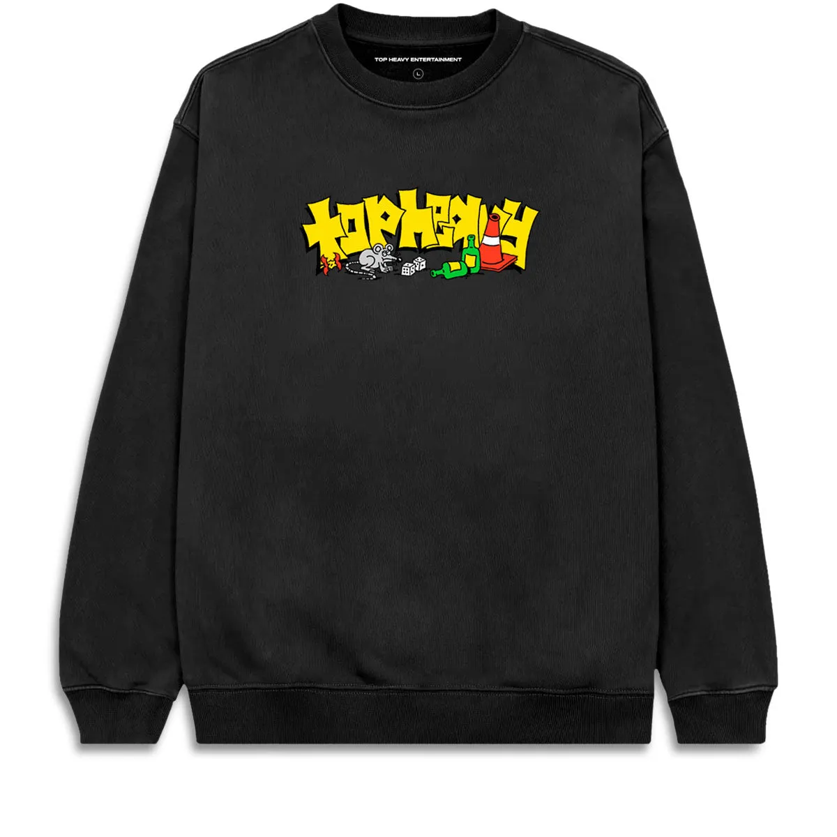 Women's Grooming Top Heavy Skate Rat Sweatshirt - Black Video Games