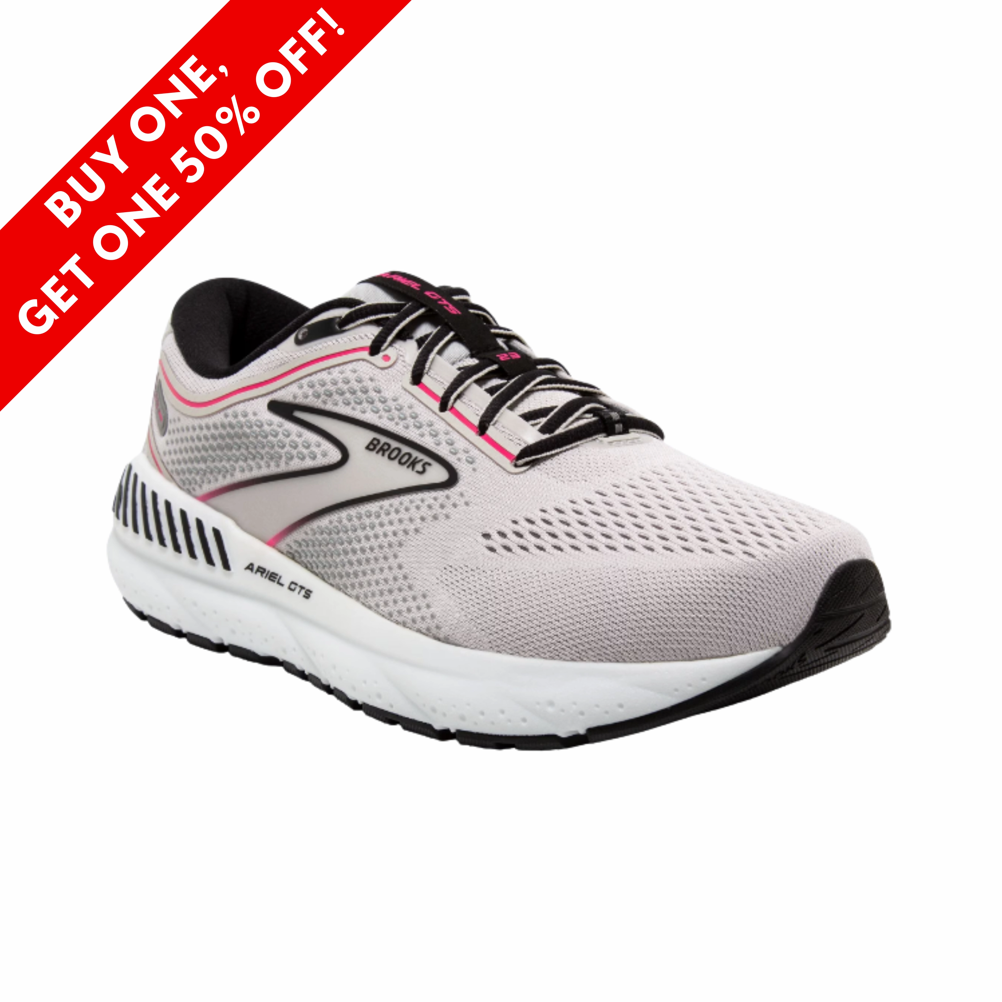 Womens Ariel GTS 23  Grey/Black/Pink (B Width)
