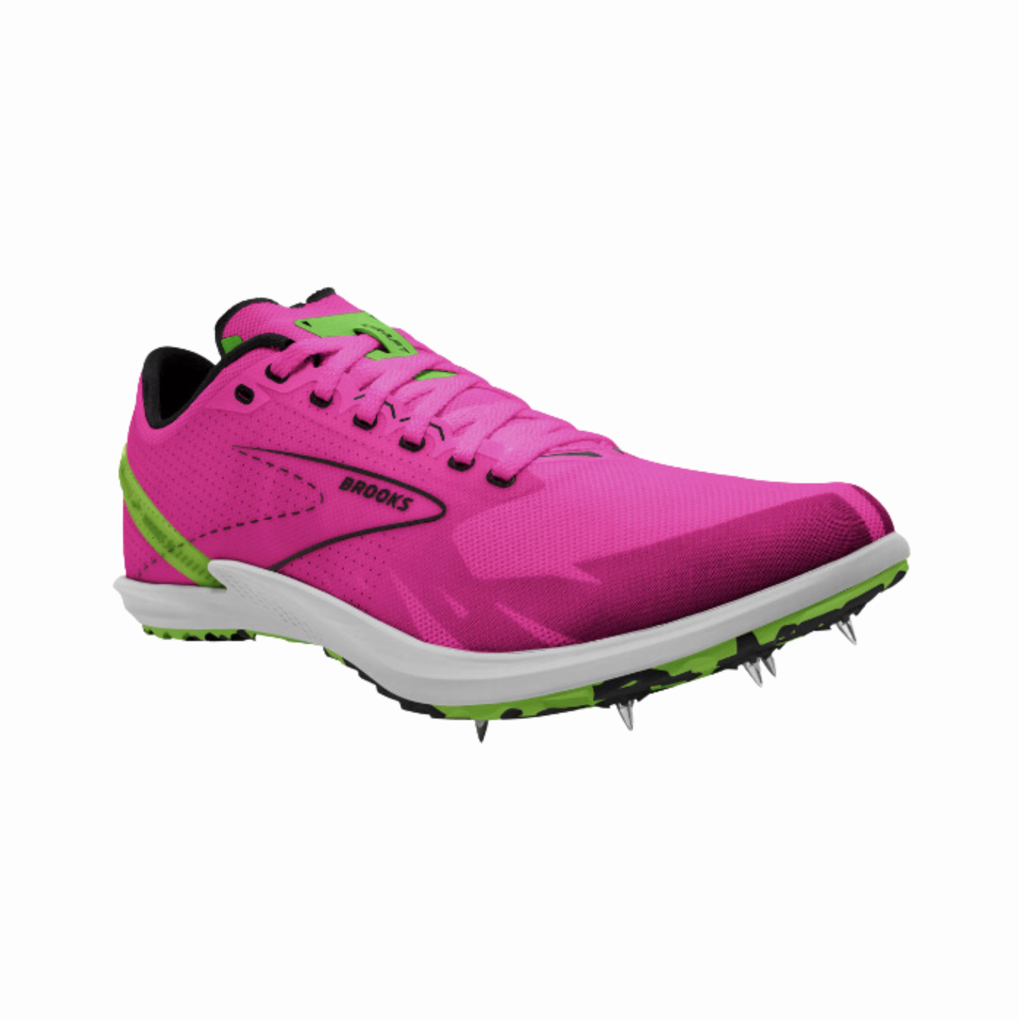 Womens Draft XC Spike  Pink Glo/Green/Black (D Width)