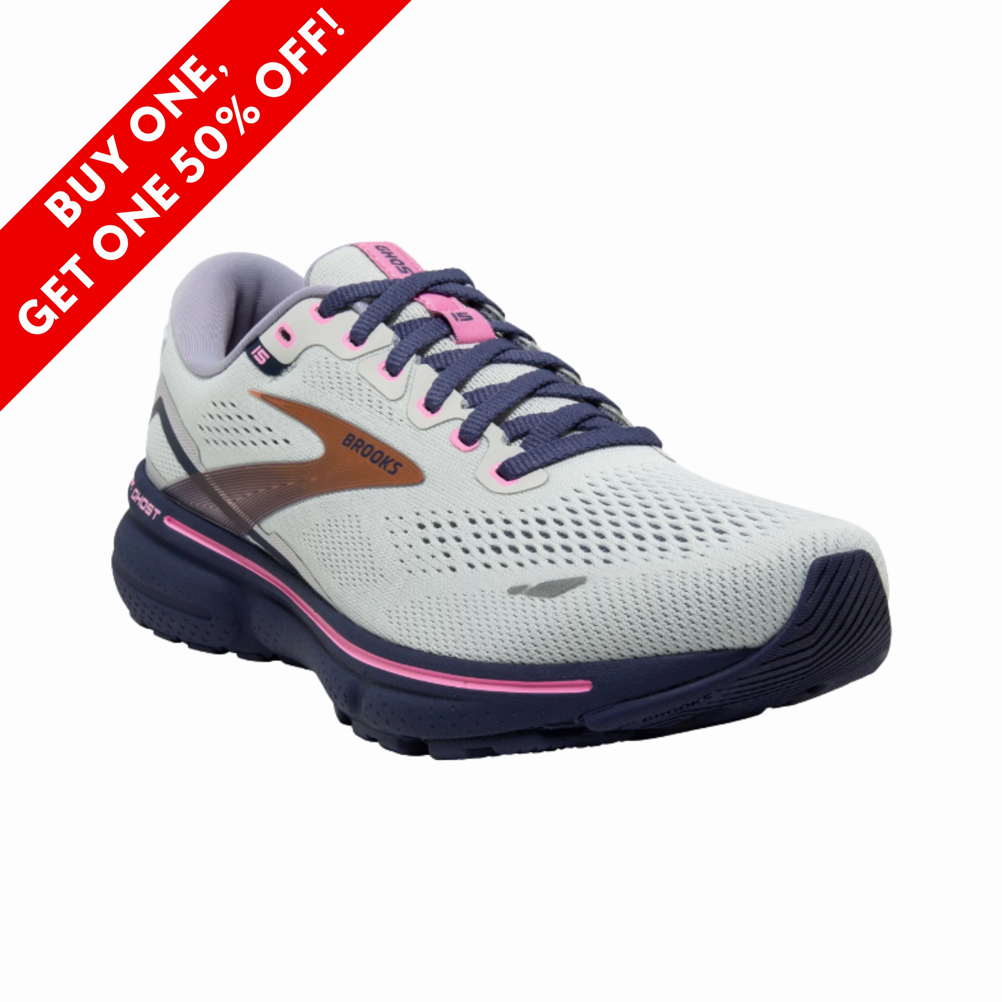 Womens Ghost 15  Spa Blue/Neo Pink/Copper (B Width)