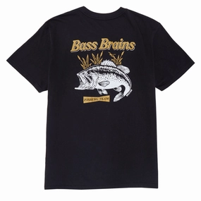 Wool Garments Brixton Bass Brains Ft T-Shirt - Black Headphones