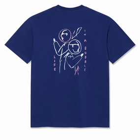 Wool Garments Polar Life in a Bubble T-Shirt - Deep Royal Blue Men's Grooming