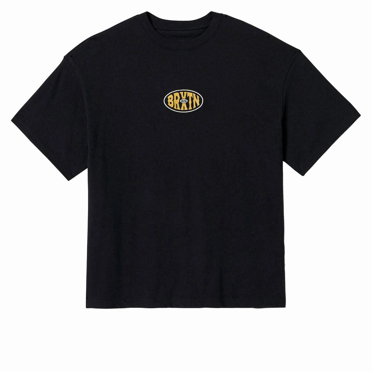 Workwear Brixton Largo Heavyweight Relaxed T-Shirt - Black Classic Wash Planters