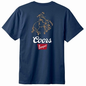 Workwear Brixton x Coors Colt T-Shirt - Navy Comics