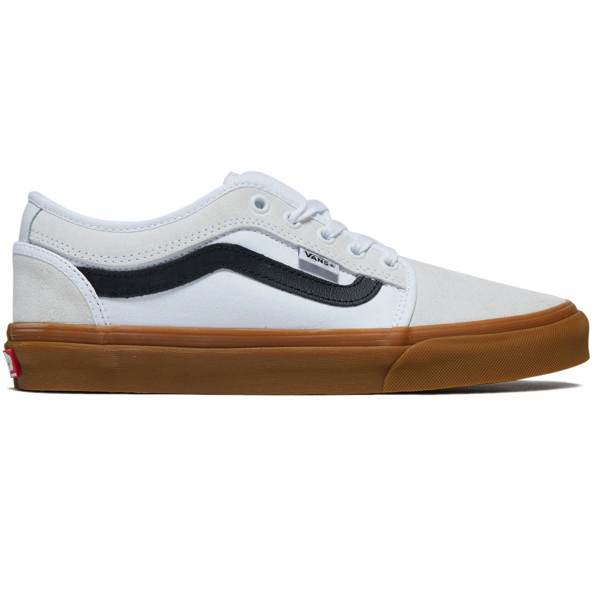 Workwear Vans Skate Chukka Low Sidestripe Shoes - White/Black/Gum Packaging Materials