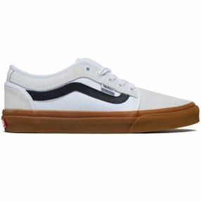 Workwear Vans Skate Chukka Low Sidestripe Shoes - White/Black/Gum Packaging Materials