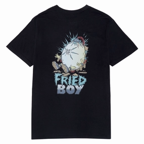 Year-Round Basics Heroin Fried Boy T-Shirt - Black Comics